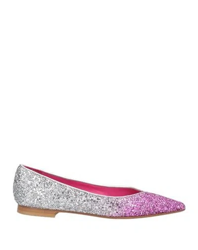 Prosperine Woman Ballet Flats Fuchsia Size 7.5 Leather In Pink
