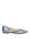Prosperine Woman Ballet Flats Sky Blue Size 6 Textile Fibers