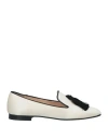 Prosperine Woman Loafers Cream Size 11 Textile Fibers In White