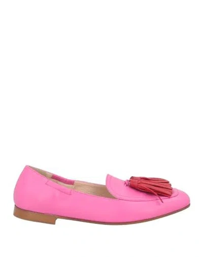 Prosperine Woman Loafers Magenta Size 6.5 Leather