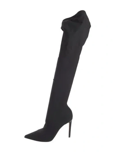 Pre-owned Prota Fiori Boots In Black/blue