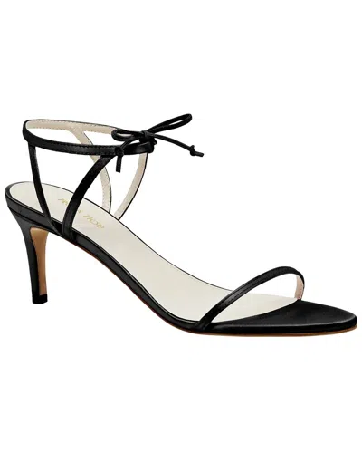 Prota Fiori Clover Apple Leather Sandal In Black