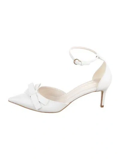 Pre-owned Prota Fiori Leather Pumps In White