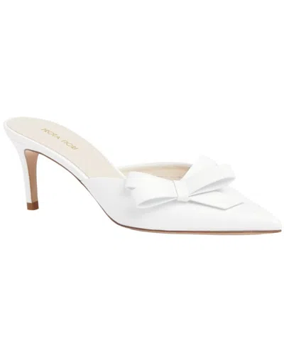Prota Fiori Ortensia Apple Leather Mule In White