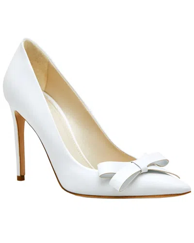 Prota Fiori Rosa Apple Leather Pump In White