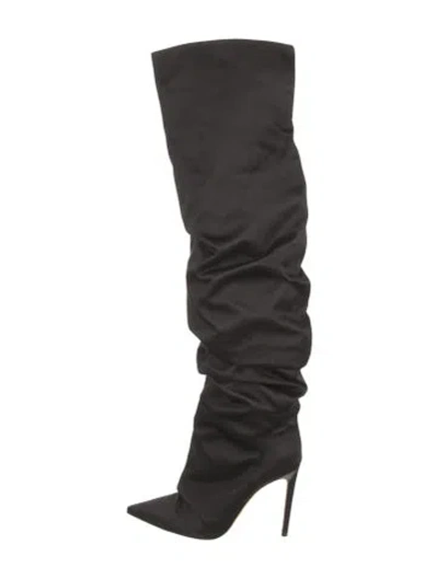 Pre-owned Prota Fiori Slouch Boots In Black