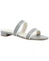 Prota Fiori Zinnia Lizard-embossed Apple Skin Flat Sandals In Red