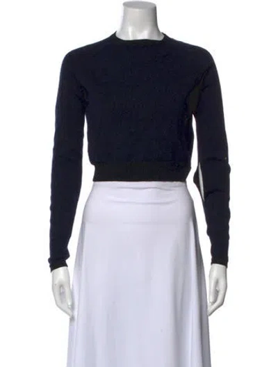 Pre-owned Protagonist Crew Neck Long Sleeve Top In Black