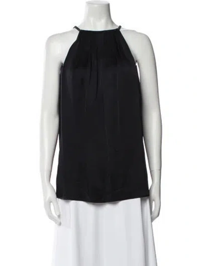 Pre-owned Protagonist Halterneck Sleeveless Blouse In Black