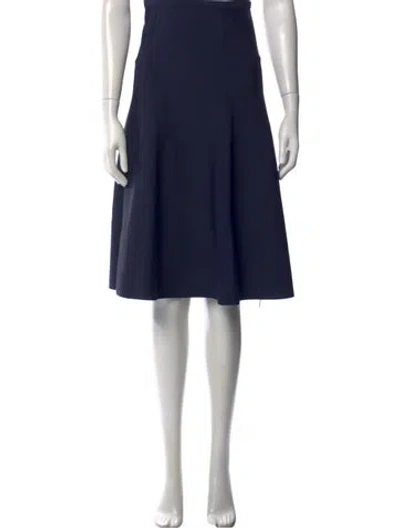 Pre-owned Protagonist Midi Length Skirt In Blue