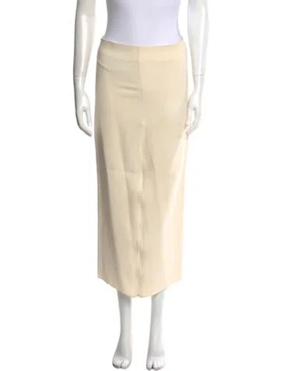 Pre-owned Protagonist Midi Length Skirt In Neutral