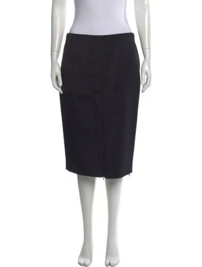 Pre-owned Protagonist Midi Length Skirt W/ Tags In Black