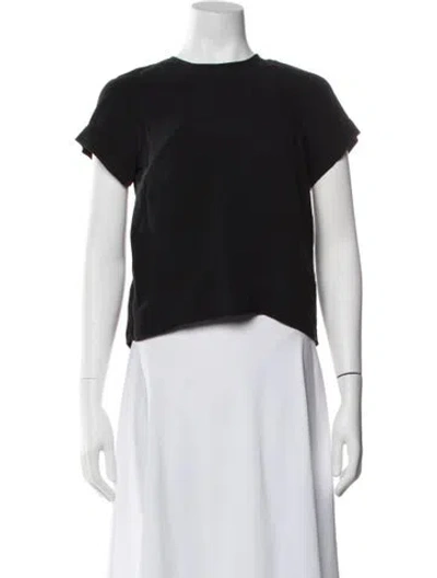 Pre-owned Protagonist Virgin Wool Crew Neck T-shirt In Black