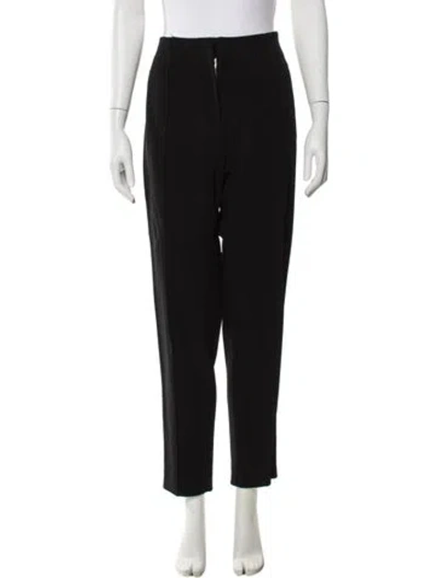 Pre-owned Protagonist Virgin Wool Straight Leg Pants In Black