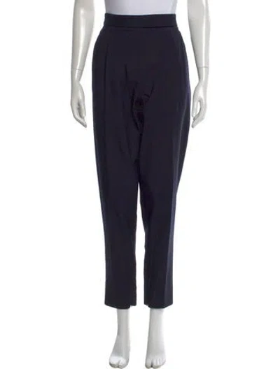 Pre-owned Protagonist Virgin Wool Straight Leg Pants In Blue