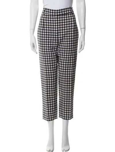 Pre-owned Protagonist Virgin Wool Straight Leg Pants In Blue
