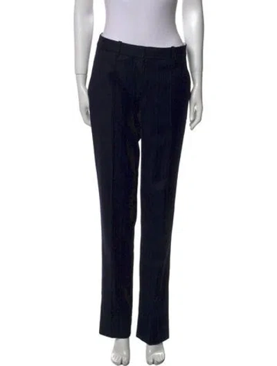 Pre-owned Protagonist Virgin Wool Straight Leg Pants W/ Tags In Black