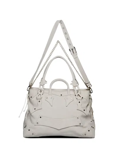 Protémoa Studded Tote Bag In White
