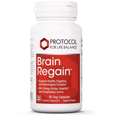 Protocol For Life Balance Protocol Brain Regain - 90 Capsules In White