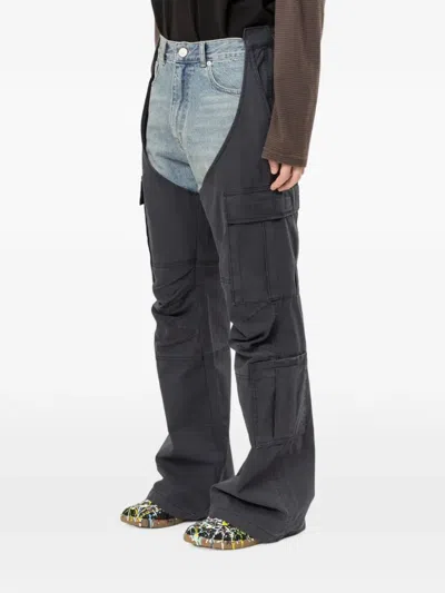 Protocol Index Biker Cargo Jeans In Gray