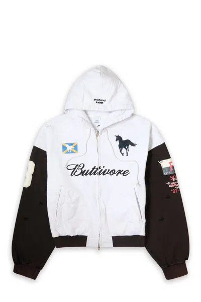Protocol Index Buttivore Zip Hoodie White