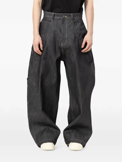 Protocol Index Curved-seam Jeans In Black