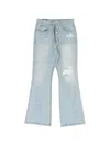 Protocol Index Distressed Flared Jeans In Blue