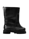Protocol Index Distressed Sculpted Boots In Black