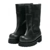 Protocol Index Distressed Shaft Boots Black In Black