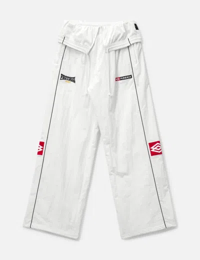 Protocol Index Folded Track Pants In White