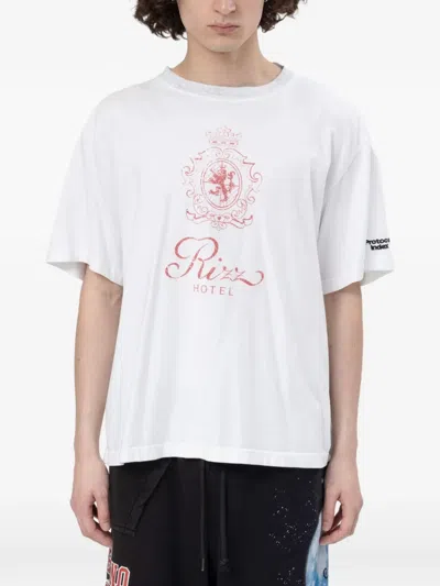 Protocol Index Four Hands Layered-design T-shirt In White