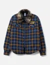 Protocol Index Fur Flannel Shirts Jacket In Multi
