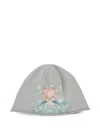 Protocol Index Graphic-print Beanie Hat In Gray