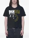 Protocol Index Graphic-print Panelled T-shirt In Black