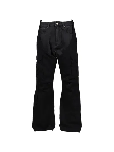 Protocol Index Layered Cargo Jeans In 블랙