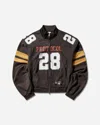 Protocol Index Men S Football Jersey Track Jacket Washed In Brown
