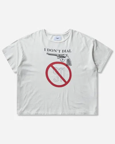 Protocol Index Men S I Don T Dial T-shirt In White