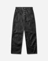 Protocol Index Men S Paneled Hybrid Denim Pants Indigo / Leather In Blue