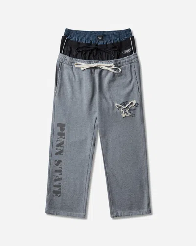Protocol Index Men S Retro 3 Layered Sweatpants Melange In Black
