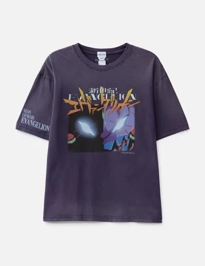 Protocol Index Neon Genesis Evangelion X Protocol-index Overdyed Vintage Evangelion Unit-01 T-shirts In Purple