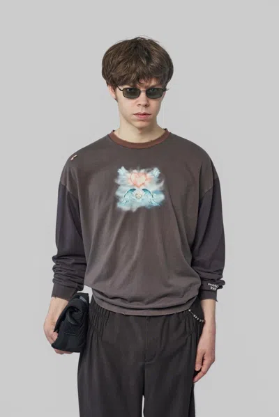 Protocol Index Panelled Pocket Longsleeve In Grey