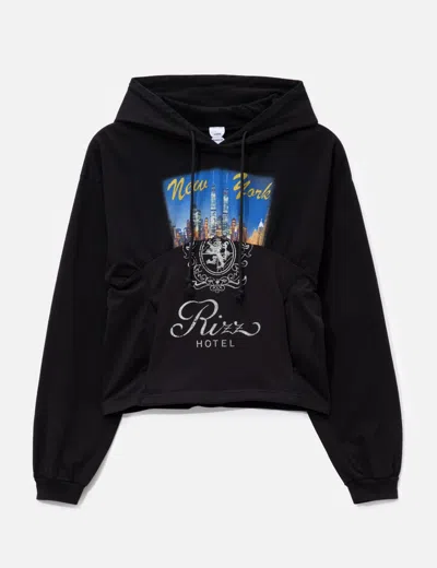 Protocol Index Reconstructed Hourglass Hoodie In Black