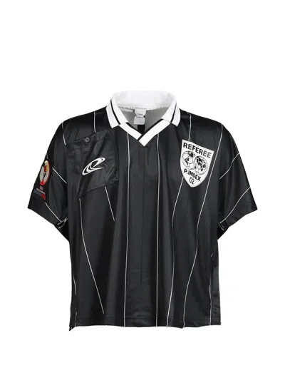 Protocol Index Referee Striped T-shirt In Black