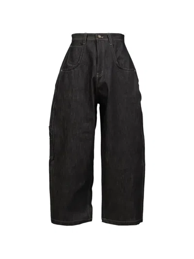 Protocol Index Retro Denim Trousers In Blue