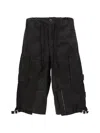 Protocol Index Upside Down Cargo Shorts In Black