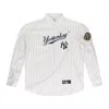 Protocol Index White Baseball Pinstripe Shirt In White