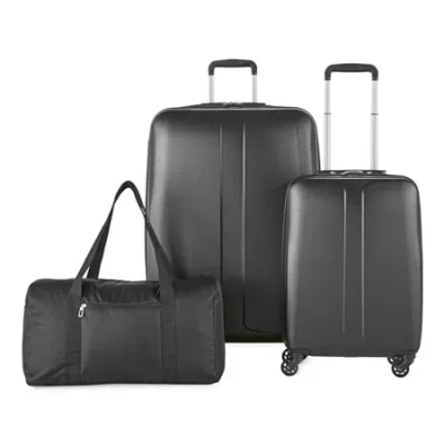 Protocol Kessler Hardside 3-pc. Luggage Set In Black