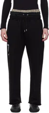 Prototypes Logo-print Track Pants In Black Molleton