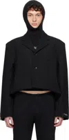 Prototypes Black 2 Way Tailored Blazer In Tailoring Black