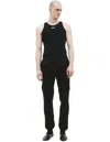 Prototypes Black Cotton Sweatpants In Black